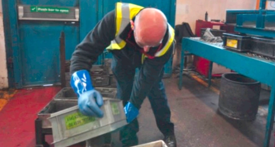 Image of a man wearing protective clothing